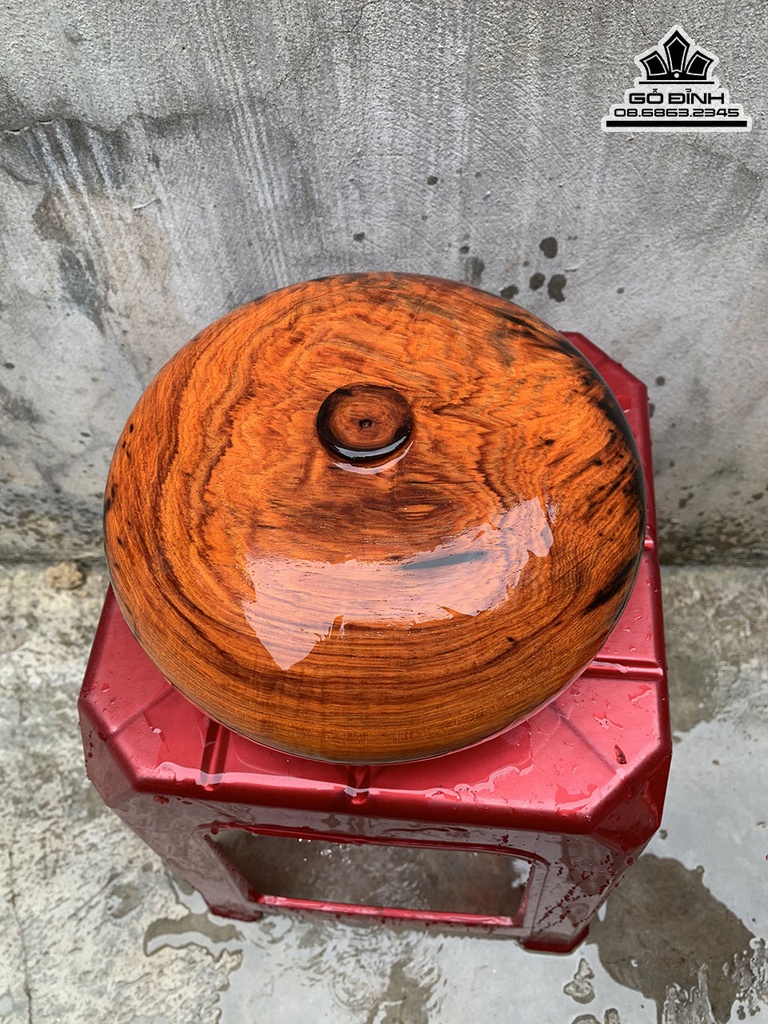 Bình Phú Quý Gỗ Trắc Cao 10 Đường Kính 22 (cm) 1