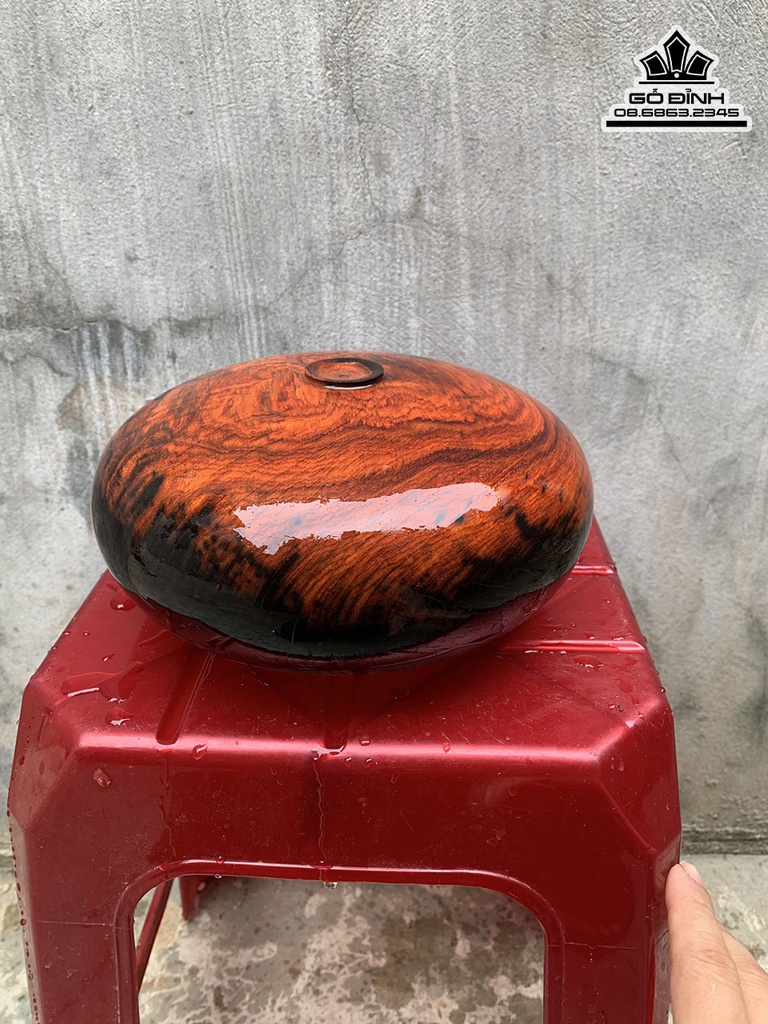 Bình Phú Quý Gỗ Trắc Cao 10 Đường Kính 22 (cm) 3