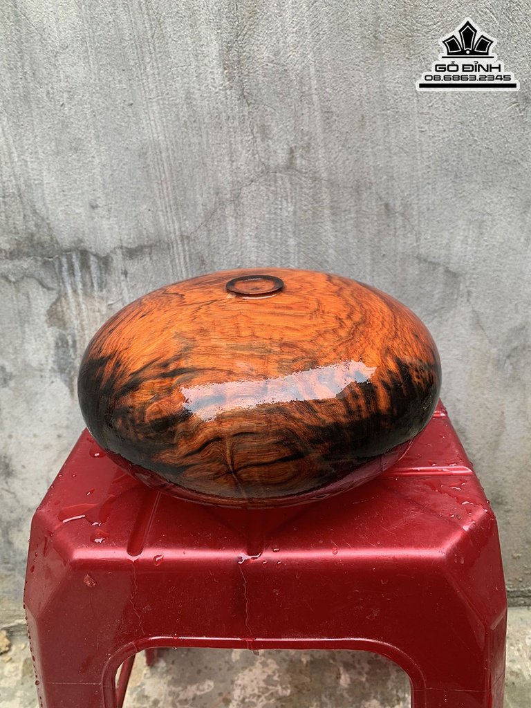 Bình Phú Quý Gỗ Trắc Cao 10 Đường Kính 22 (cm) 4