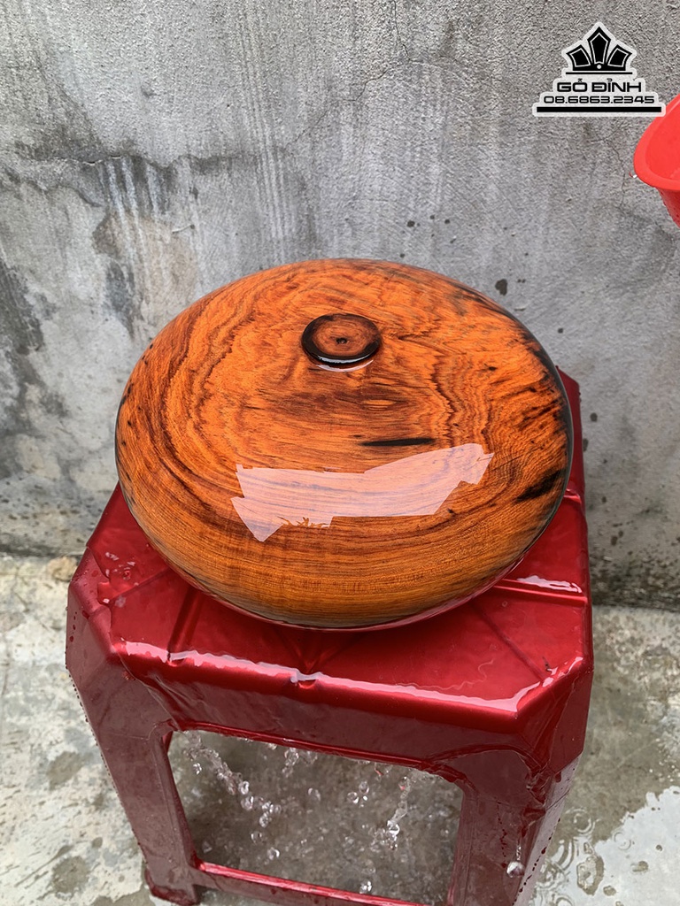 Bình Phú Quý Gỗ Trắc Cao 10 Đường Kính 22 (cm)6