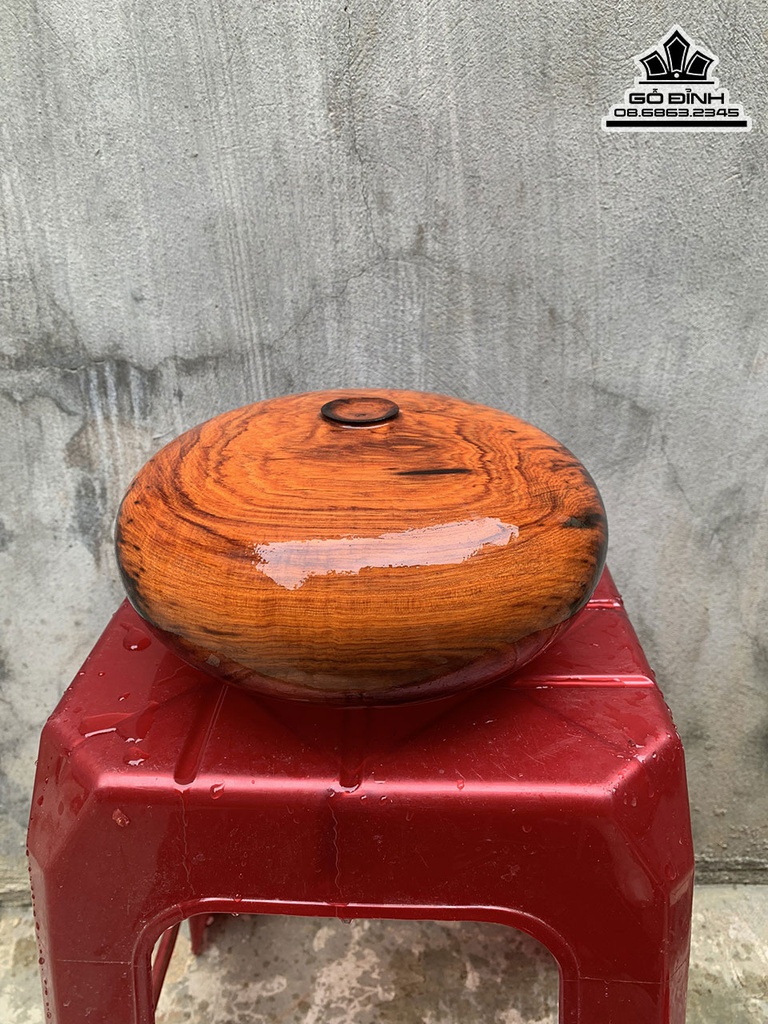 Bình Phú Quý Gỗ Trắc Cao 10 Đường Kính 22 (cm)7