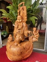 Tượng Di Lặc Gỗ Hương Liền Khối Cao 75 Ngang 43 Sâu 33 (cm)5