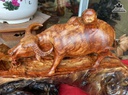Tượng Trâu Gỗ Hương Liền Khối Cao 33 Ngang 58 Sâu 23 (cm)4