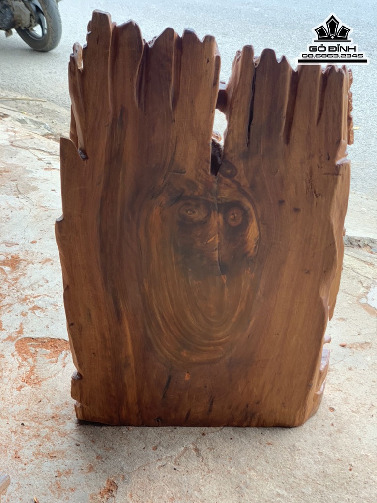 Tượng Phật A Di Đà Gỗ Ngọc Am Liền Khối Cao 68 Ngang 43 Sâu 13 (cm) 4