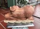 Tượng Heo Gỗ Hương Cao 21 Ngang 40 Sâu 20 (cm) 3
