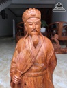 Tượng Gia Cát Lượng Gỗ Cẩm Liền Khối Cao 62 Ngang 23 Sâu 15 (cm) 0