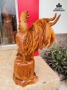 Tượng Gà Gỗ Hương Cao 64 Ngang 40 Sâu 22 (cm) 1