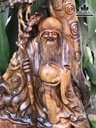 Tượng Ông Thọ Gỗ Bách Xanh Cao 77 Ngang 33 Sâu 20 (cm)9
