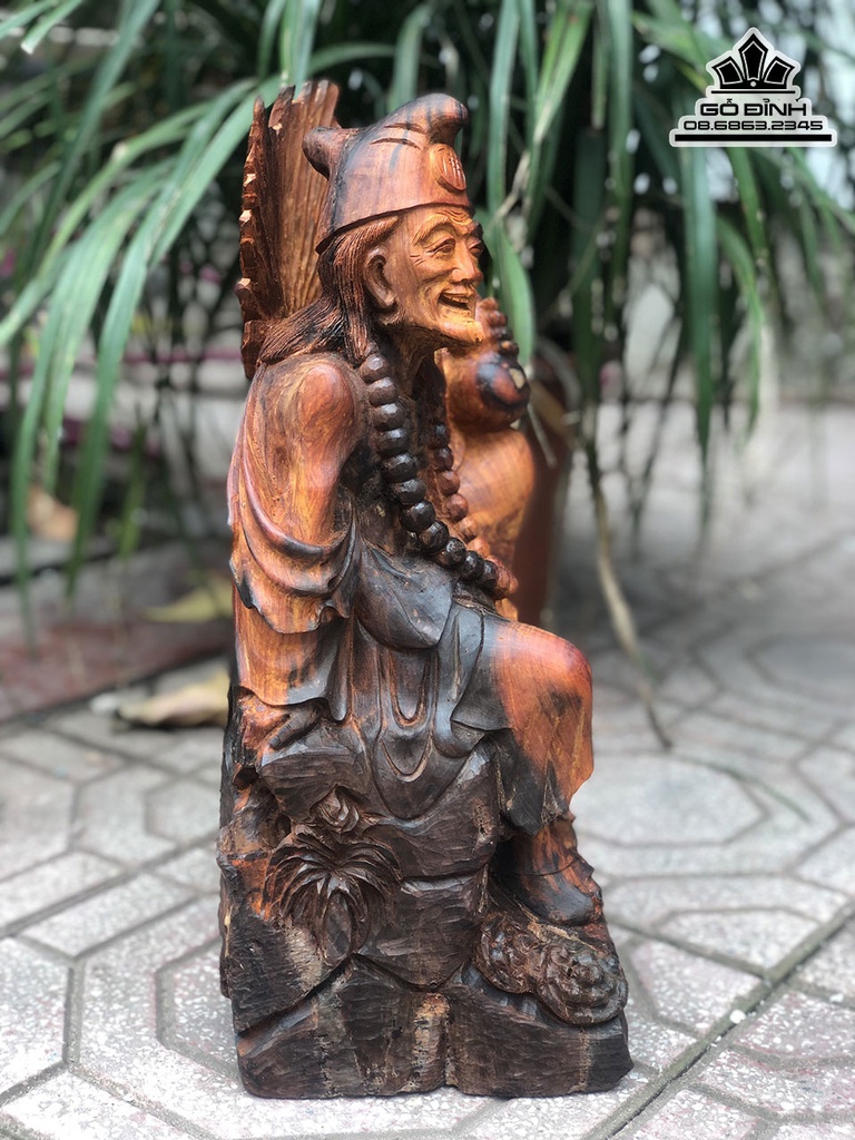 Tượng Tế Công Gỗ Trắc Cao 40 Ngang 20 Sâu 18 (cm) 2