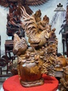 Tượng Gia Ddinghf Gà Gỗ Hương cao 96 Ngang 62 Sâu 36 (cm) 1