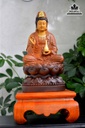 Tượng Phật Quan Âm Gỗ Bách Xanh Cao 40 Đường Kính 15 (cm) 1