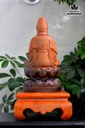 Tượng Phật Quan Âm Gỗ Bách Xanh Cao 40 Đường Kính 15 (cm) 3
