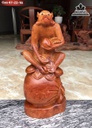 Tượng Khỉ Gỗ Hương Cao 47 Ngang 22 Sâu 16 (cm) 4