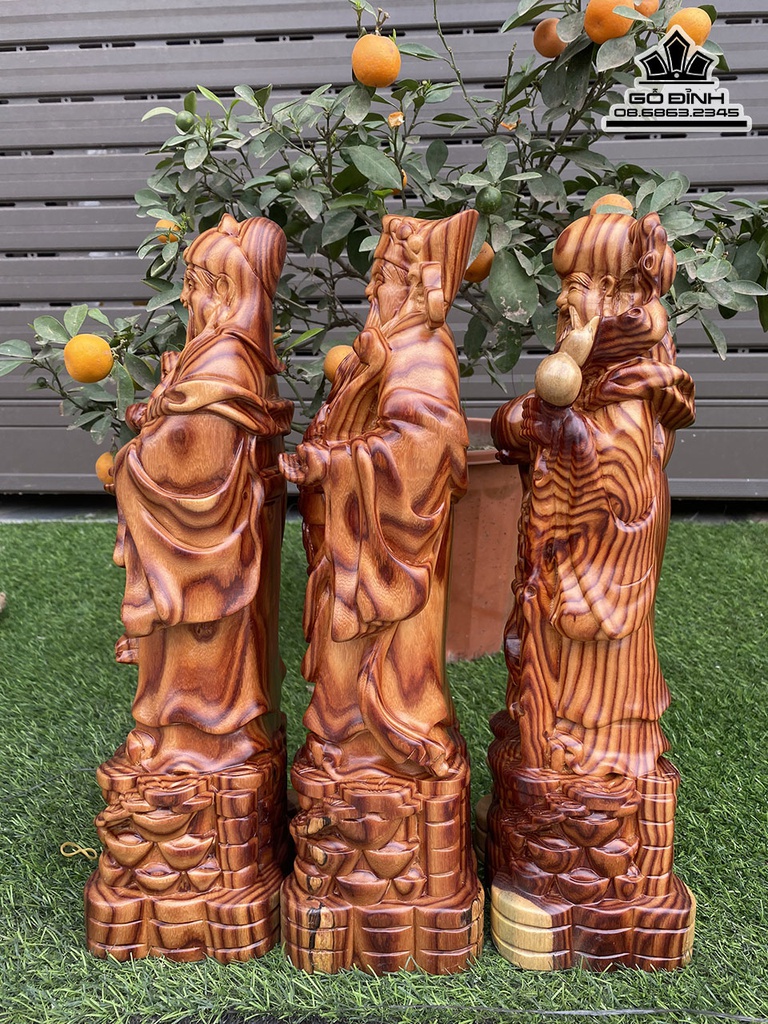 Tượng Phúc Lộc Thọ (Tam Đa) Cao 39 Ngang 13.5 Sâu 10.5 (cm) 1