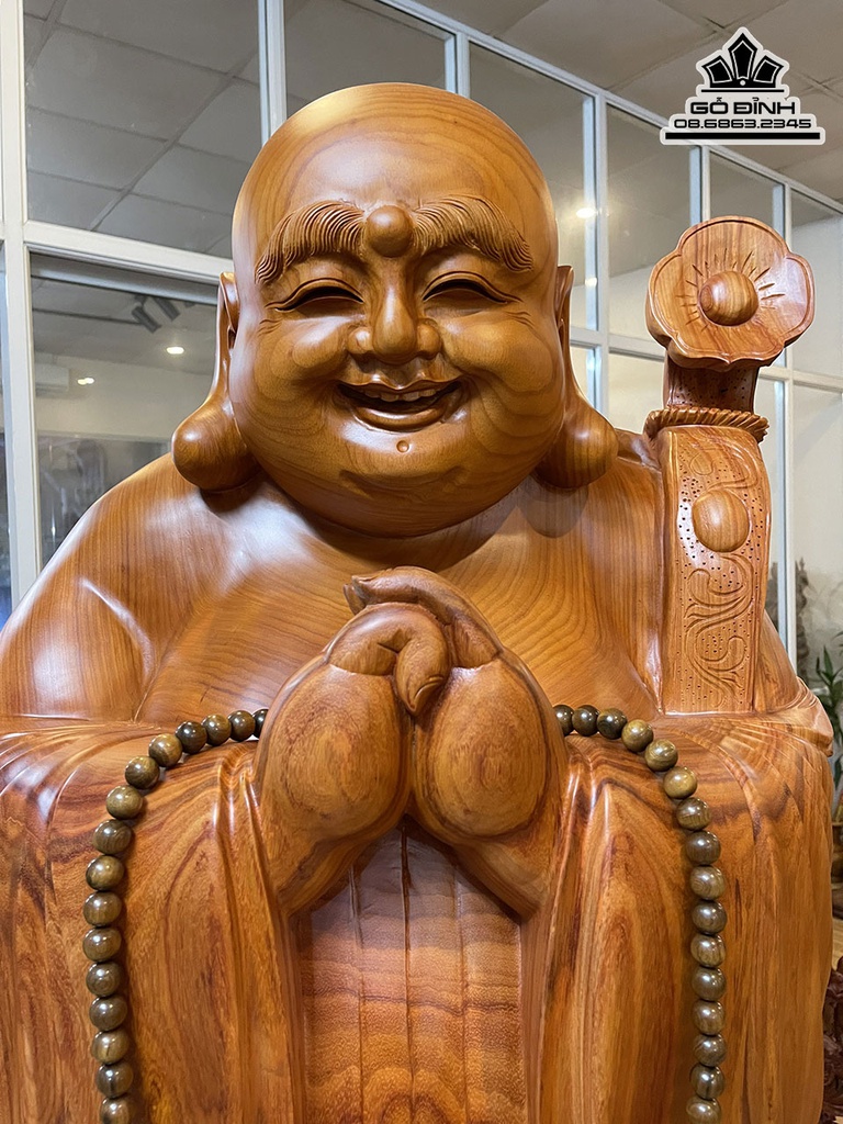 Tượng Phật Di Lặc Chúc Phúc Gỗ Hương  Cao 200 Ngang 65 Sâu 63 (cm)5