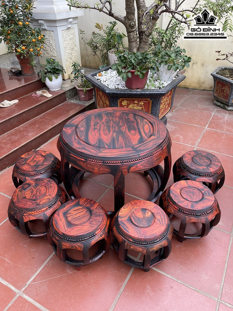 Bộ Bàn Ghế Gỗ Trắc 1