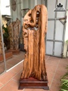 Tượng Di Lặc Đứng Gốc Tùng Gỗ Ngọc Am Cao 130 Ngang 50 Sâu 26 Cả Kỷ 145 (cm) 1