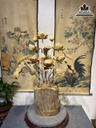 BÌnh Hoa Sen 19 Bông Gỗ Ngọc Am Cao 93 Ngang 63 Sâu 50 (cm) 2