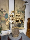 BÌnh Hoa Sen 19 Bông Gỗ Ngọc Am Cao 93 Ngang 63 Sâu 50 (cm) 4