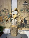 BÌnh Hoa Sen 19 Bông Gỗ Ngọc Am Cao 93 Ngang 63 Sâu 50 (cm) 8