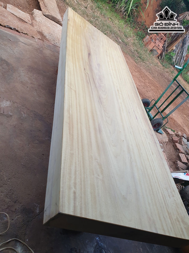 Mặt Bàn Dài Gỗ Dổi Dài 248 Rộng 84 Dày 12 (cm) 3