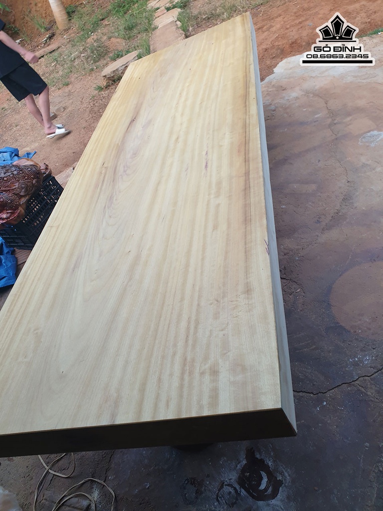 Mặt Bàn Dài Gỗ Dổi Dài 248 Rộng 84 Dày 12 (cm) 4