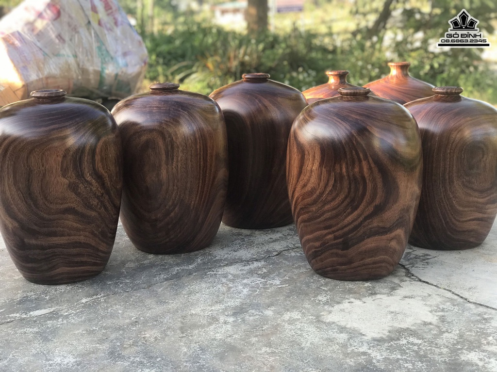 Chum Phú Quý Gỗ Lim Đá Cao 50 Đường Kính 37 (cm) 2