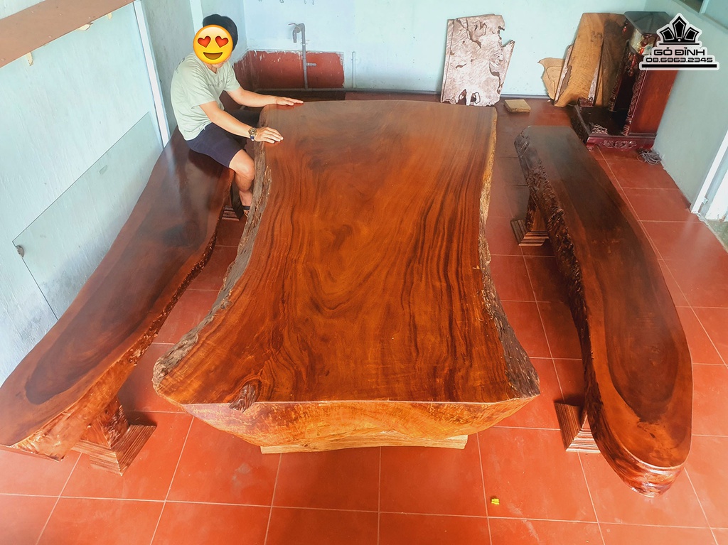 Bộ Bàn Ghế Gỗ Lim Nguyên Khối 2