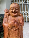 Tượng Phật Di Lặc Chúc Phúc Gỗ Hương Cao 50 Ngang 22 Sâu 17 (cm) 0