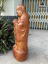 Tượng Phật Di Lặc Chúc Phúc Gỗ Hương Cao 50 Ngang 22 Sâu 17 (cm) 3
