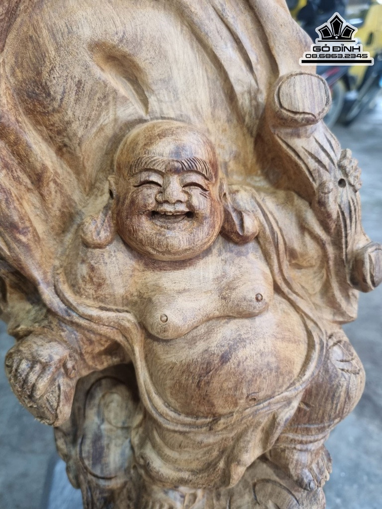 Tượng Phật Di Lặc Gỗ Ngọc Am Cao 78 Ngang 36 Sâu 22 (cm)6