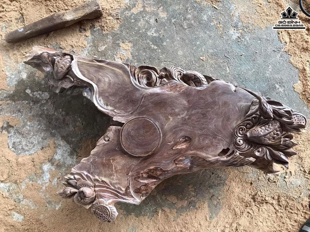 Khay Trà Gỗ Ngọc Am Cao 20 Ngang 89 Rộng 50 (cm) 0