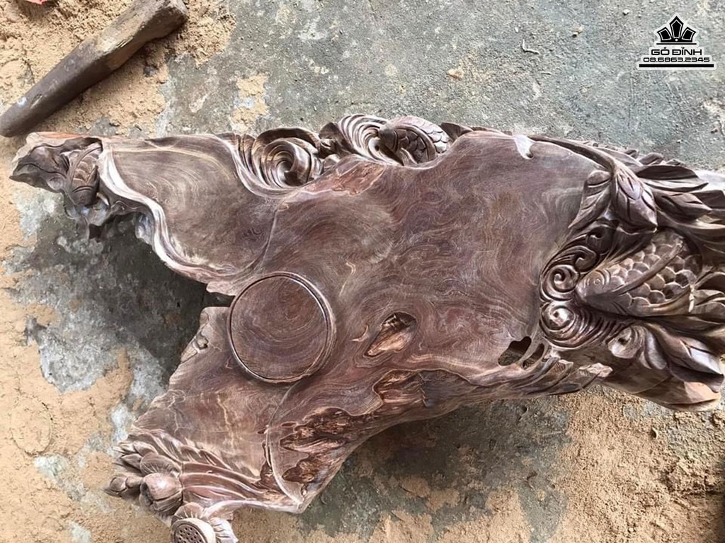 Khay Trà Gỗ Ngọc Am Cao 20 Ngang 89 Rộng 50 (cm) 2