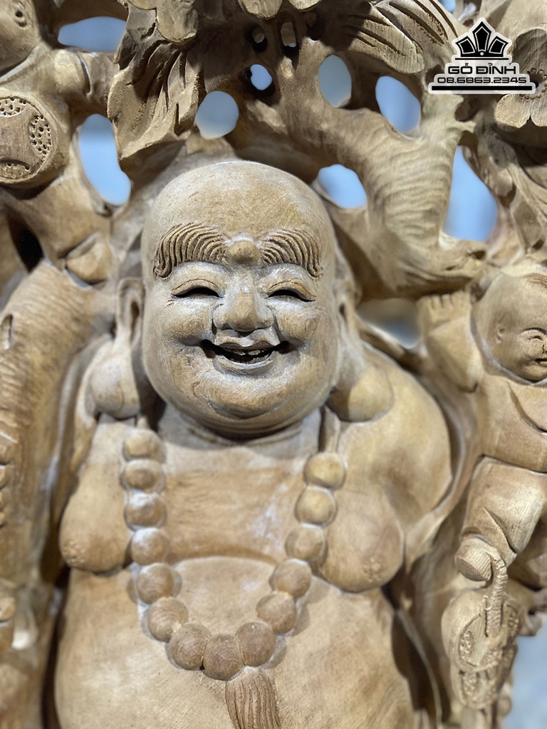 Tượng Phật Di Lặc Gỗ Ngọc Am Cao 95 Ngang 36 Sâu 30 (cm) 0