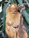 TƯợng Ông Thọ Gỗ Bách Xanh Cao 63 Ngang 28 Sâu 21 (cm) 1