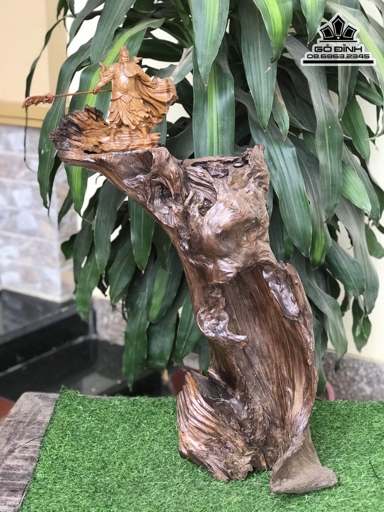 Tượng Quan Công Gỗ Bách Xanh Cao 72 Ngang 35 Sâu (cm) 0