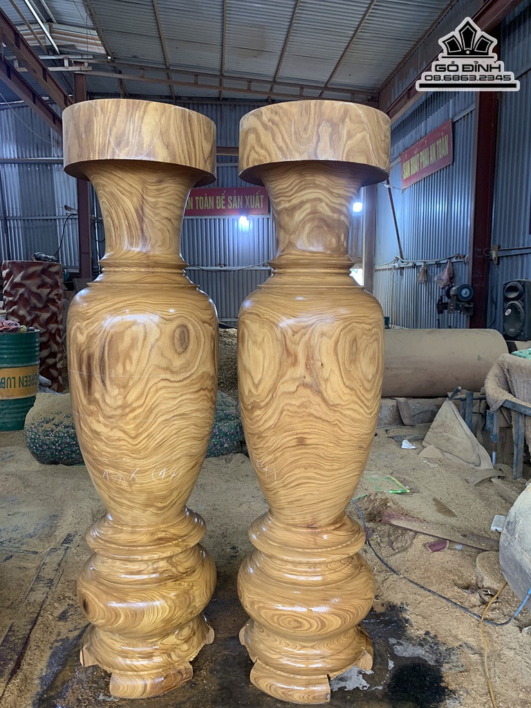 Cặp Lục Bình Gỗ Cảm Và Cao 180 Đường Kính 49 (cm) 1