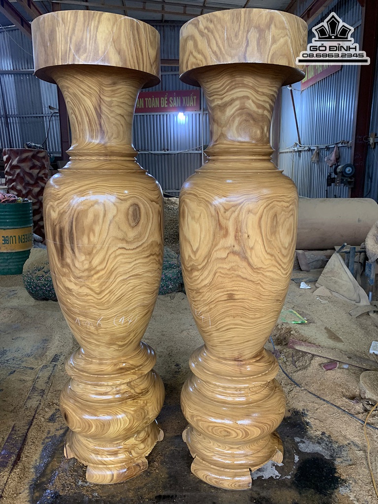 Cặp Lục Bình Gỗ Cảm Và Cao 180 Đường Kính 49 (cm) 2