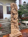 Tượng Nhất Long Vờn Ngọc Gỗ Ngọc Am Liền Khối 0