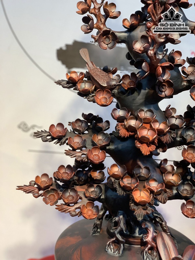 Bình Mai Gỗ Trắc Cao 103 Ngang 48 Sâu 35 (cm) 2