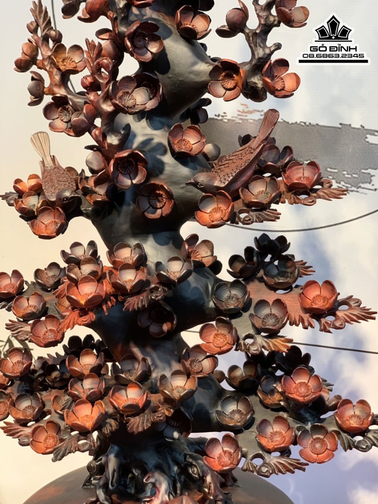 Bình Mai Gỗ Trắc Cao 103 Ngang 48 Sâu 35 (cm) 3