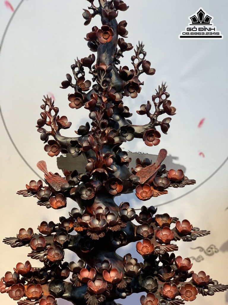 Bình Mai Gỗ Trắc Cao 103 Ngang 48 Sâu 35 (cm)9