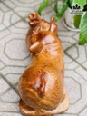 Tượng Heo Gỗ Hương Cao 25 Ngang 42 Sâu 20 (cm) 0