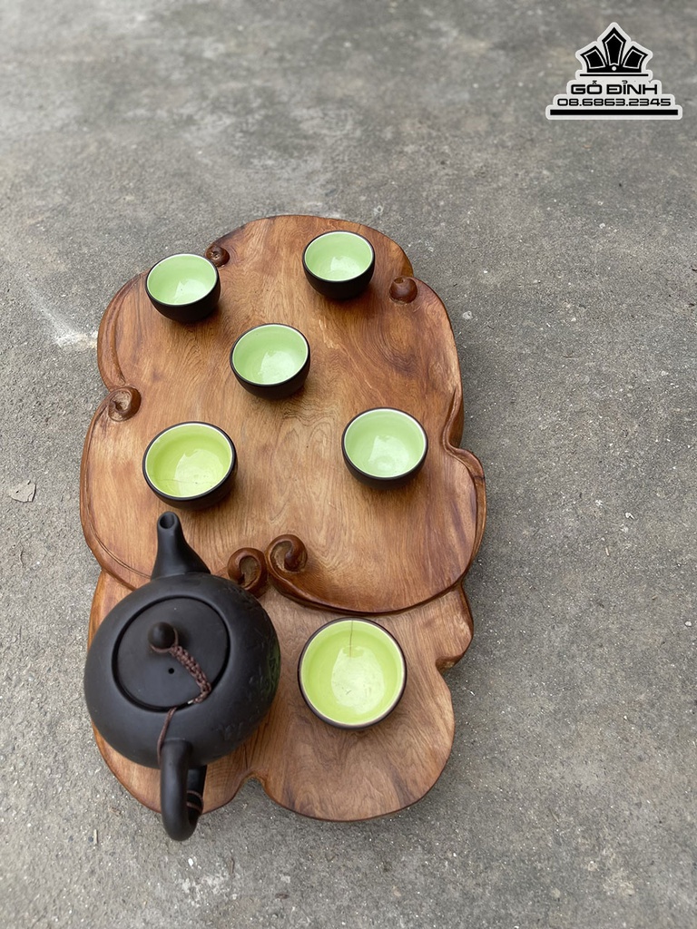 Khay trà Gỗ Ngọc Am Cao 5 Ngang 46 Sâu 27 (cm) 1