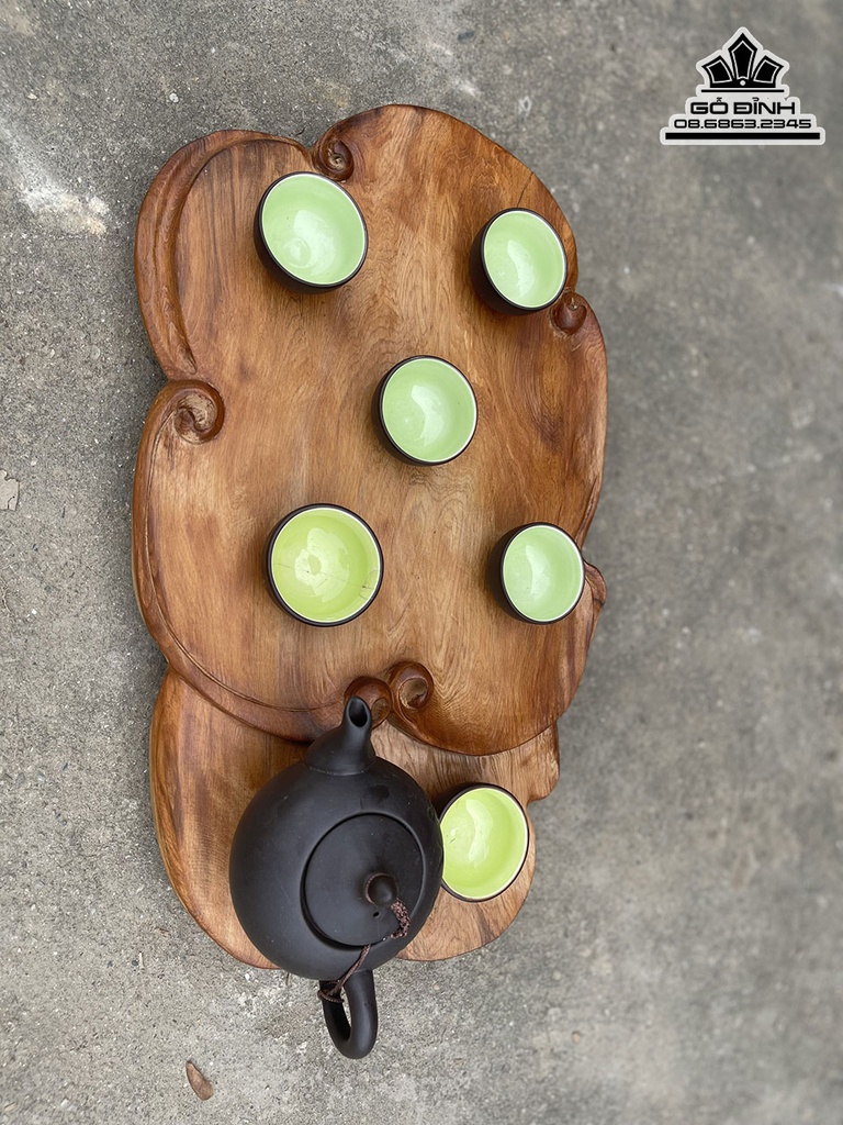 Khay trà Gỗ Ngọc Am Cao 5 Ngang 46 Sâu 27 (cm) 2