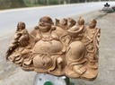 Tượng Phật Di Lặc Tam Phúc Gỗ Ngọc Am Cao 33 Ngang 62 Sâu 38 (cm) 0