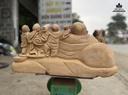 Tượng Phật Di Lặc Tam Phúc Gỗ Ngọc Am Cao 33 Ngang 62 Sâu 38 (cm) 2