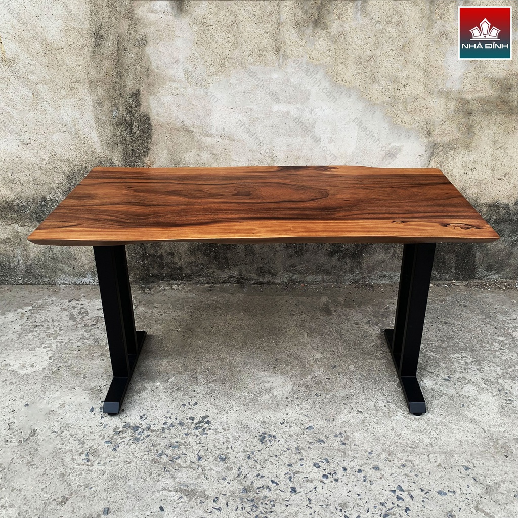 Bàn Làm Việc Gỗ Me Tây Dài 140 Rộng 60-70 Cao 75 (cm) 1