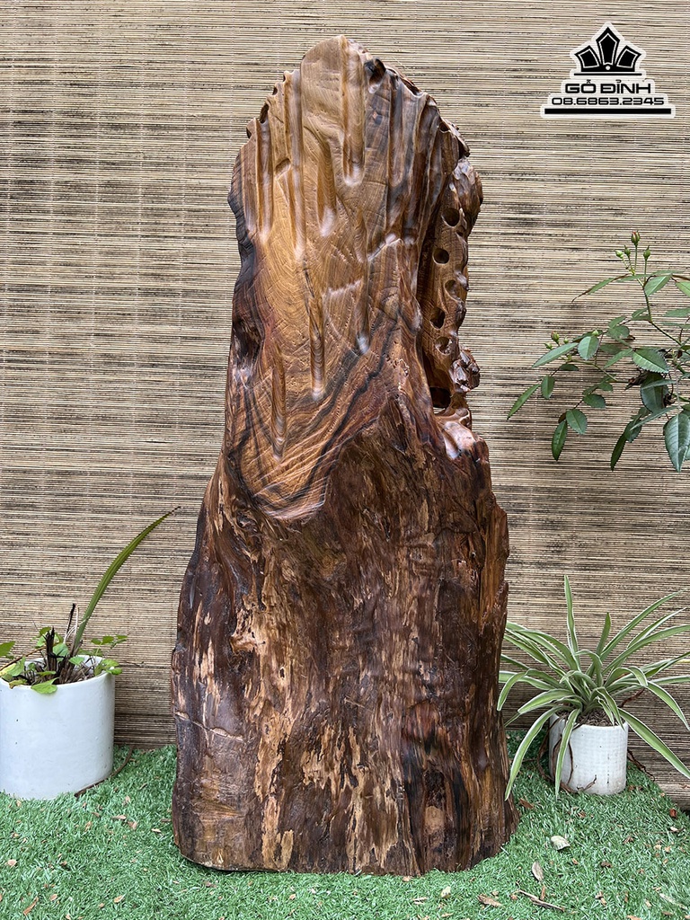 Tượng Phật Di Lặc Gỗ Bách Xanh Cao 66 Ngang 32 Sâu 21 (cm) 2