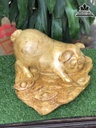 Tượng Heo Gỗ Nu Kháo Cao 28 Ngang 45 Sâu 46 (cm) 4